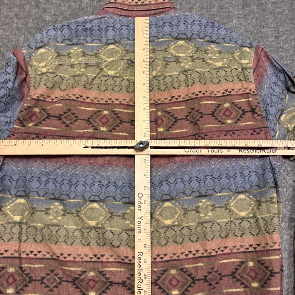 Cabela's Southwestern Button‎ Down Shirt Mens Large Multicolor Aztec Geometric - Picture 5 of 8